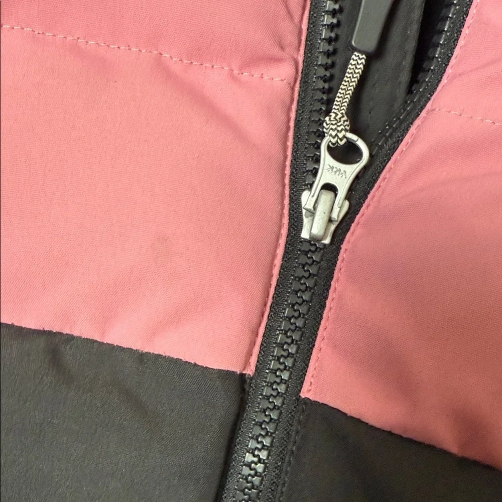 Vetements Pink and Black Long Puffer Jacket Size 10